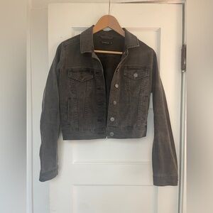 Renuar Black Cropped Denim Jean Jacket